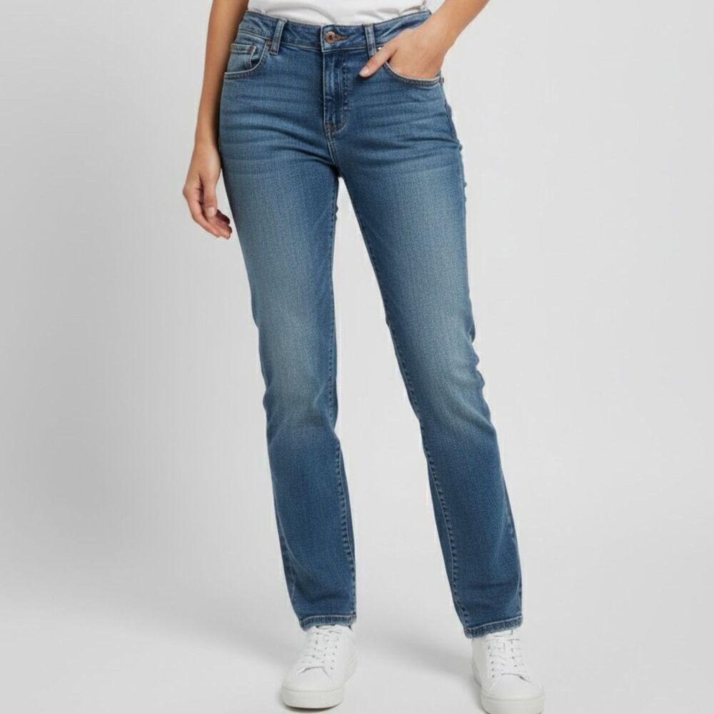 Eileen Fisher Organic Blue Straight Jeans Size 2